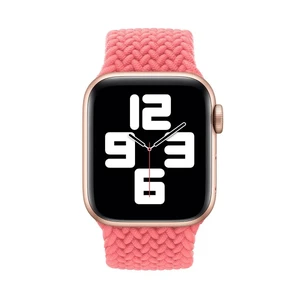 Плетеный монобраслет iLoungeMax Braided Solo Loop Pink для Apple Watch 41mm | 40mm | 38mm Size S OEM - Фото 2
