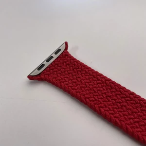 Плетений монобраслет iLoungeMax Braided Solo Loop Red для Apple Watch Ultra 49mm | 45mm | 44mm | 42mm Size M OEM - Фото 5