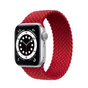 Плетеный монобраслет iLoungeMax Braided Solo Loop Red для Apple Watch 41mm | 40mm | 38mm Size S OEM  - Фото 1