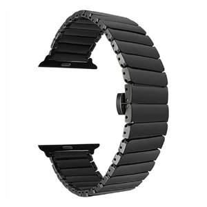 Керамічний ремінець iLoungeMax Ceramic Band Strap Black для Apple Watch 41mm | 40mm | 38mm  - Фото 1