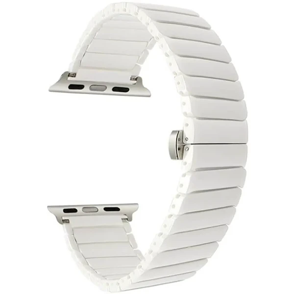 Керамічний ремінець iLoungeMax Ceramic Band Strap White для Apple Watch Ultra 49mm | 45mm | 44mm | 42mm