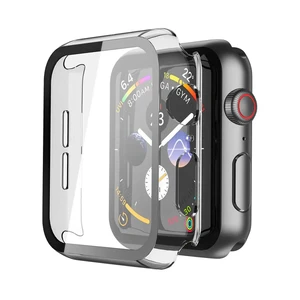 Прозорий чохол з захисним склом iLoungeMax Clear Premium Case PC + Glass для Apple Watch 44mm