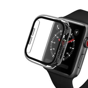 Прозорий чохол з захисним склом iLoungeMax Clear Premium Case PC + Glass для Apple Watch 44mm - Фото 2