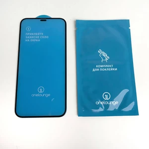 Захисне скло з сіткою на динамік oneLounge SilicolEdge Full Cover Glass 3D для iPhone 12 Pro Max - Фото 3