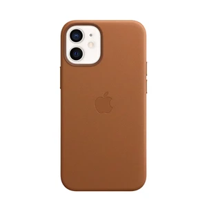 Кожаный чехол iLoungeMax Genuine Leather Case MagSafe Saddle Brown для iPhone 12 | 12 Pro ОЕМ - Фото 2