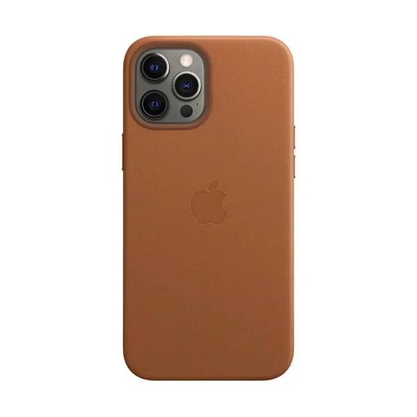 Шкіряний чохол iLoungeMax Genuine Leather Case MagSafe Brown для iPhone 12 Pro Max ОЕМ