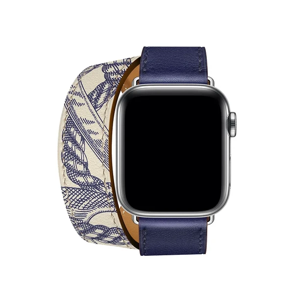 Ремінець iLoungeMax Hermès Leather Double Encre | Béton для Apple Watch 42mm | 44 mm  ОЕМ в Ужгороді