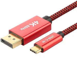 Кабель-перехідник iLoungeMax High Quality Braided USB Type-C to DisplayPort 4K 60Hz 1.8m - Фото 3
