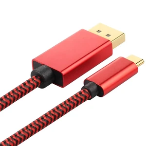 Кабель-перехідник iLoungeMax High Quality Braided USB Type-C to DisplayPort 4K 60Hz 1.8m - Фото 2