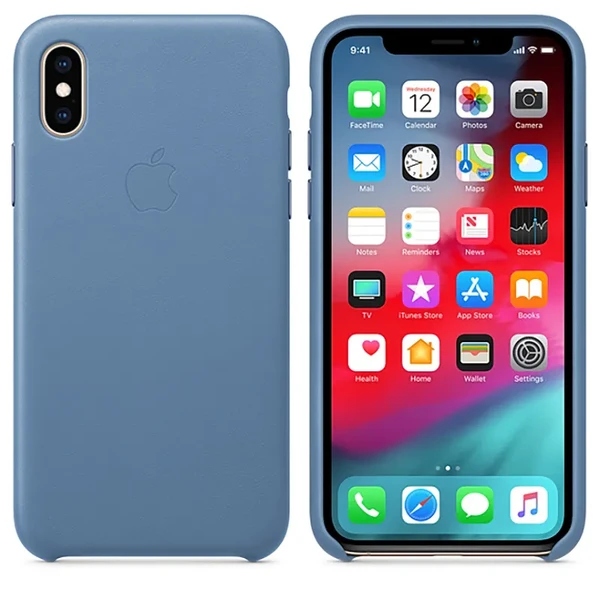 Шкіряний чохол iLoungeMax Leather Case Cornflower для iPhone X | XS OEM в Кривому Розі