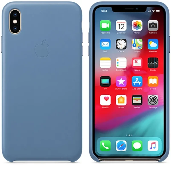 Шкіряний чохол iLoungeMax Leather Case Cornflower для iPhone XS Max OEM