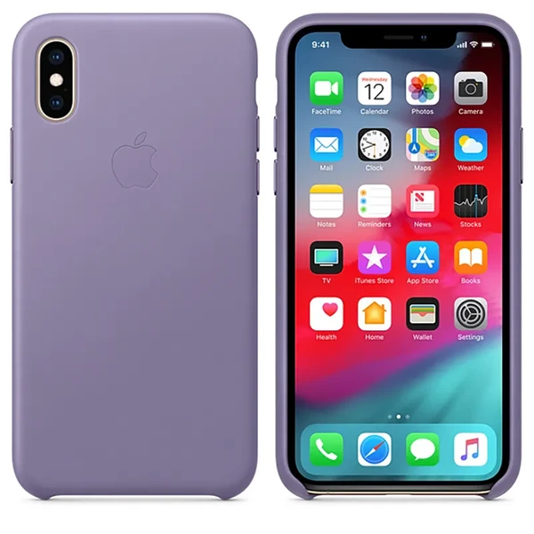 Шкіряний чохол iLoungeMax Leather Case Lilac для iPhone X | XS OEM у Миколаєві