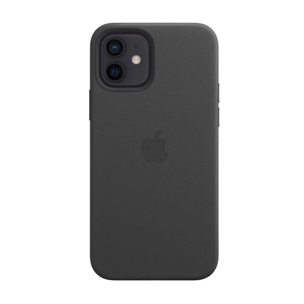 Чорний шкіряний чохол iLoungeMax Leather Case MagSafe Black для iPhone 12 | 12 Pro OEM (з підтримкою анімації) в Кривому Розі