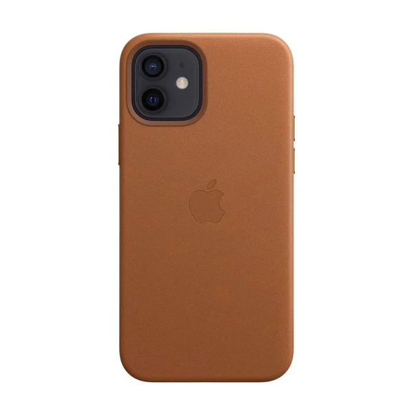 Шкіряний чохол iLoungeMax Leather Case MagSafe Saddle Brown для iPhone 12 | 12 Pro OEM (з підтримкою анімації)