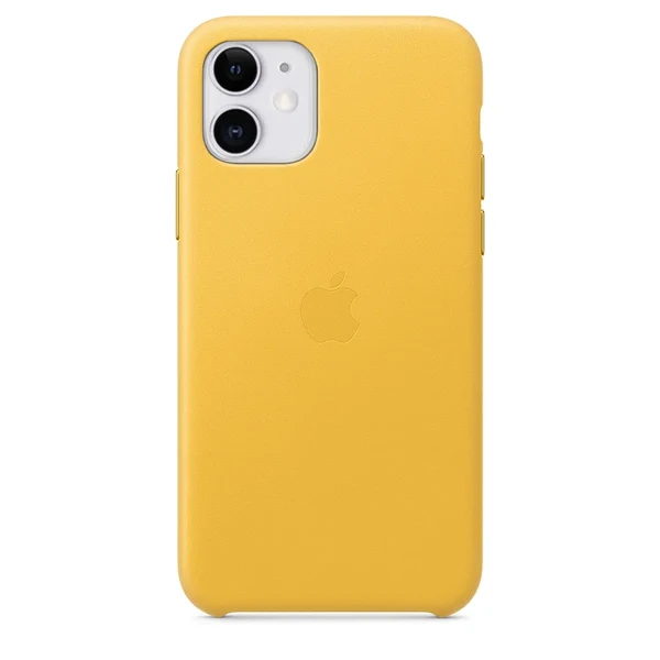 Кожаный чехол iLoungeMax Leather Case Meyer Lemon для iPhone 11 OEM в Черкассах