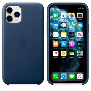 Кожаный чехол iLoungeMax Leather Case Midnight Blue для iPhone 11 Pro Max OEM (MX0G2) - Фото 2
