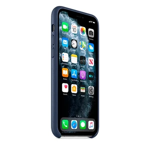 Кожаный чехол iLoungeMax Leather Case Midnight Blue для iPhone 11 Pro OEM (MWYG2) - Фото 3