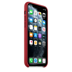 Кожаный чехол iLoungeMax Leather Case RED для iPhone 11 OEM - Фото 3