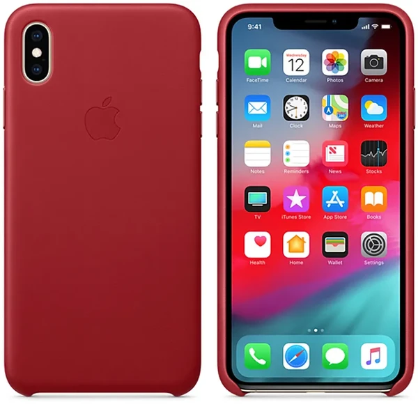 Шкіряний чохол iLoungeMax Leather Case RED для iPhone XS Max OEM у Чернігові