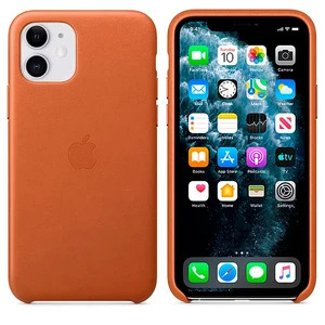 Кожаный чехол iLoungeMax Leather Case Saddle Brown для iPhone 11 OEM - Фото 2
