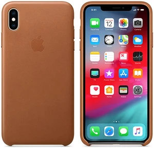 Кожаный чехол iLoungeMax Leather Case Saddle Brown для iPhone XS Max OEM (MRWV2)  - Фото 1