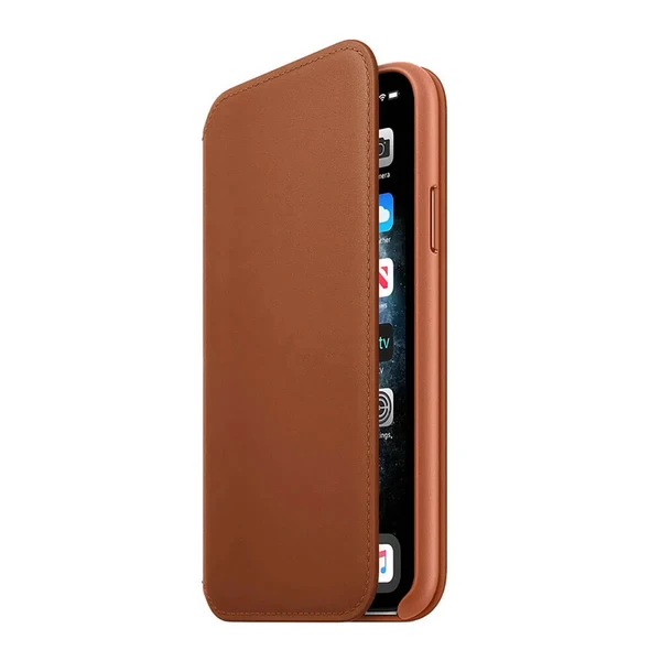 Шкіряний чохол-гаманець iLoungeMax Leather Folio Sanddle Brown для iPhone 11 Pro Max OEM