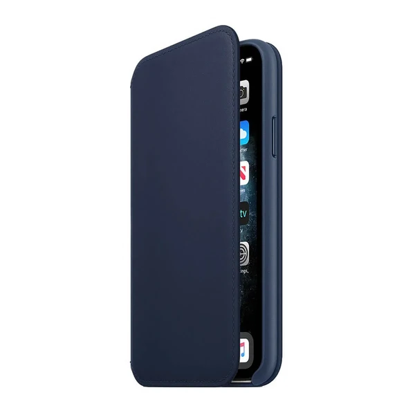 Шкіряний чохол-гаманець iLoungeMax Leather Folio Midnight Blue для iPhone 11 Pro Max OEM
