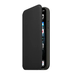 Черный кожаный чехол-бумажник iLoungeMax Leather Folio Black для iPhone 11 OEM  - Фото 1