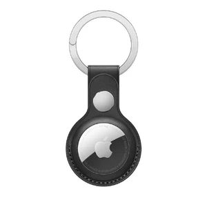 Брелок с кольцом iLoungeMax Leather Key Ring Black для AirTag ОЕМ  - Фото 1