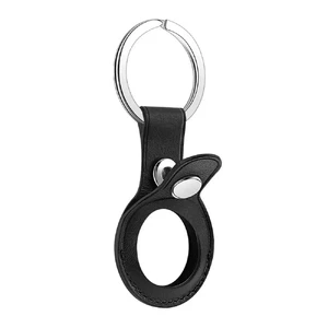 Брелок с кольцом iLoungeMax Leather Key Ring Black для AirTag ОЕМ - Фото 2