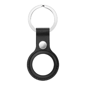Брелок с кольцом iLoungeMax Leather Key Ring Black для AirTag ОЕМ - Фото 3