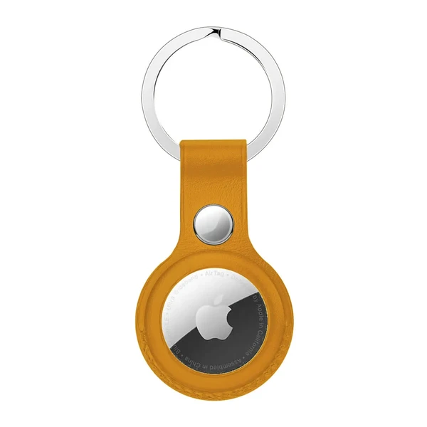 Брелок с кольцом iLoungeMax Leather Key Ring California Poppy для AirTag ОЕМ