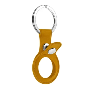 Брелок с кольцом iLoungeMax Leather Key Ring California Poppy для AirTag ОЕМ - Фото 3