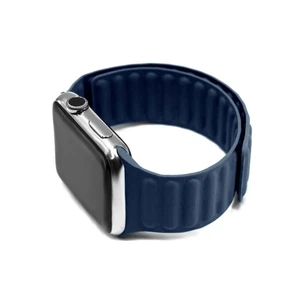 Ремешок iLoungeMax Leather Link Magnetic Midnight Blue для Apple Watch Ultra 49mm | 45mm | 44mm | 42mm (M | L) OEM - Фото 2