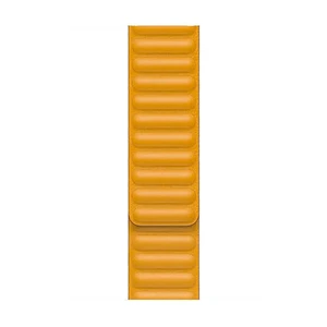 Ремінець iLoungeMax Leather Link Magnetic Yellow для Apple Watch Ultra 49mm | 45mm | 44mm | 42mm (M | L) OEM - Фото 3