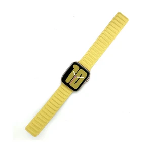 Ремінець iLoungeMax Leather Link Magnetic Yellow для Apple Watch 41mm | 40mm | 38mm (S | M) OEM - Фото 2