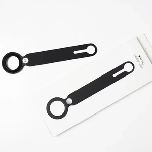 Шкіряний брелок-петля iLoungeMax Leather Loop Black для AirTag OEM - Фото 4