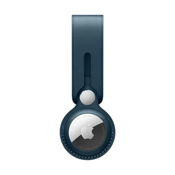 Кожаный брелок-петля iLoungeMax Leather Loop Baltic Blue для AirTag OEM