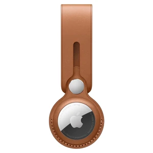Кожаный брелок-петля iLoungeMax Leather Loop Saddle Brown для AirTag OEM