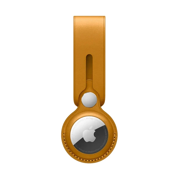 Кожаный брелок-петля iLoungeMax Leather Loop California Poppy для AirTag OEM