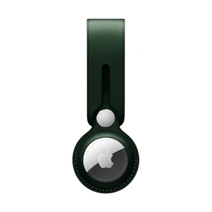 Кожаный брелок-петля iLoungeMax Leather Loop Forest Green для AirTag OEM