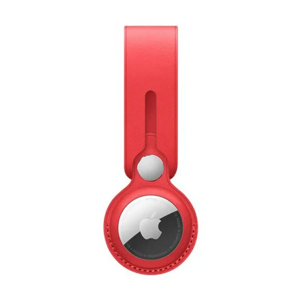 Кожаный брелок-петля iLoungeMax Leather Loop Red для AirTag OEM