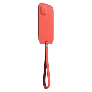 Кожаный чехол-бумажник iLoungeMax Leather Sleeve with MagSafe Pink Citrus для iPhone 12 | 12 Pro OEM - Фото 4