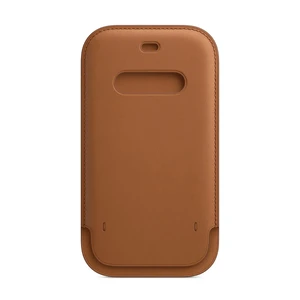 Кожаный чехол-бумажник iLoungeMax Leather Sleeve with MagSafe Saddle Brown для iPhone 12 Pro Max OEM  - Фото 1