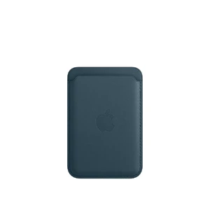 Шкіряний чохол-гаманець iLoungeMax Leather Wallet MagSafe Baltic Blue для iPhone 15 | 14 | 13 | 12 OEM