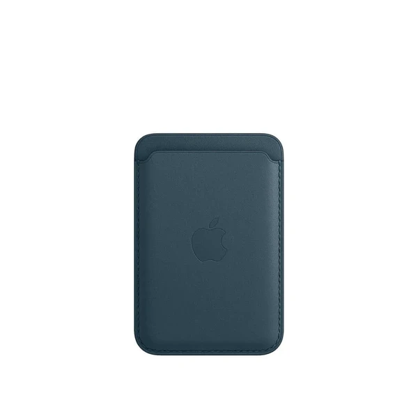 Шкіряний чохол-гаманець iLoungeMax Leather Wallet MagSafe Baltic Blue для iPhone 15 | 14 | 13 | 12 OEM