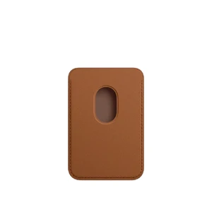 Кожаный чехол-бумажник iLoungeMax Leather Wallet MagSafe Saddle Brown для iPhone 15 | 14 | 13 | 12 OEM - Фото 2