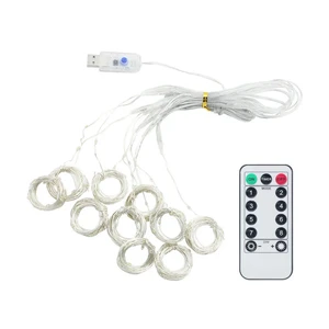 Светодиодная гирлянда штора iLoungeMax 300 LED Warm White 3m x 3m (с пультом управления)  - Фото 1