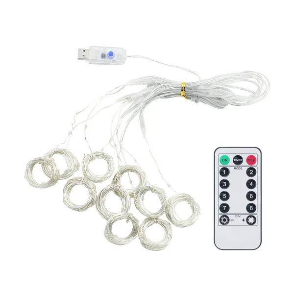 Светодиодная гирлянда штора iLoungeMax 300 LED Warm White 3m x 3m (с пультом управления)