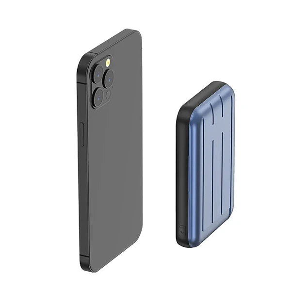 Повербанк с беспроводной зарядкой iLoungeMax Charge Fast™ MagSafe Power Pack 15W 5000mAh Blue (с поддержкой анимации)